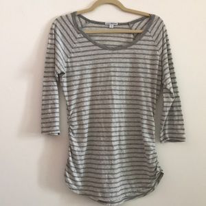 JAMES PERSE - grey striped top sz 3 - excellent